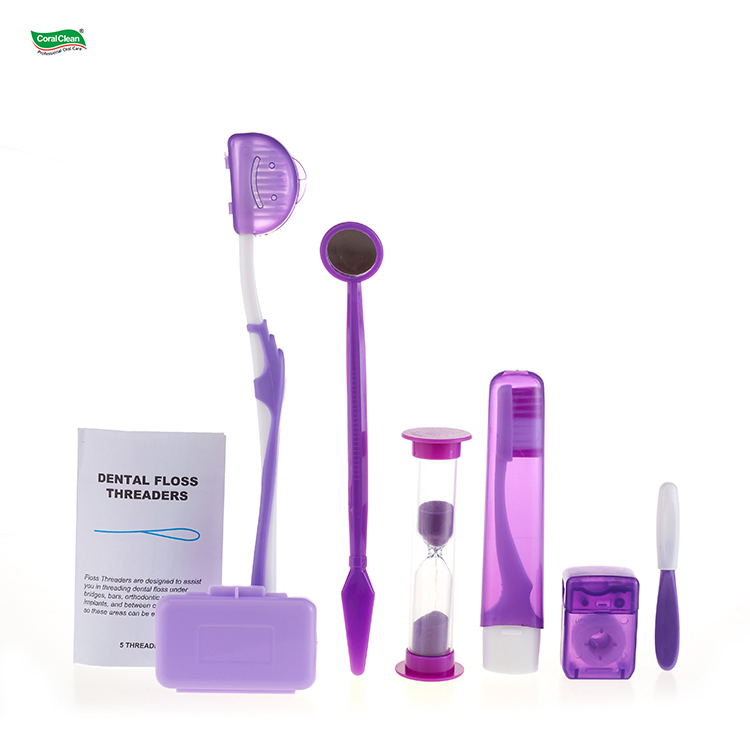 Manufacturer Orthodontic Hygiene Kit Dental Ortho Care Set Oral Care 8 in 1