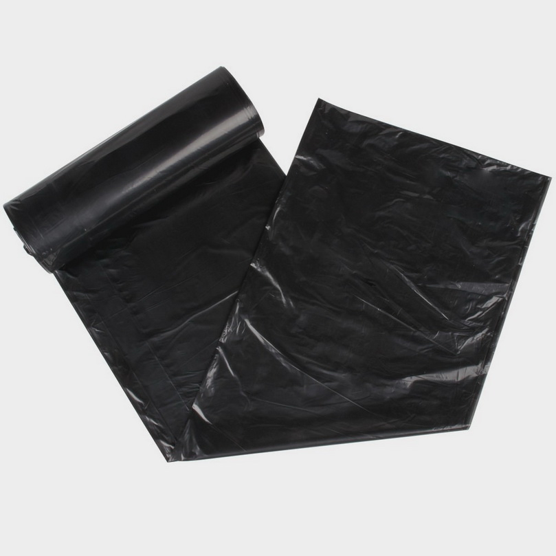 50"X48" 1.5mil Heavy Duty Plastic Black Garbage Bag Can Liner