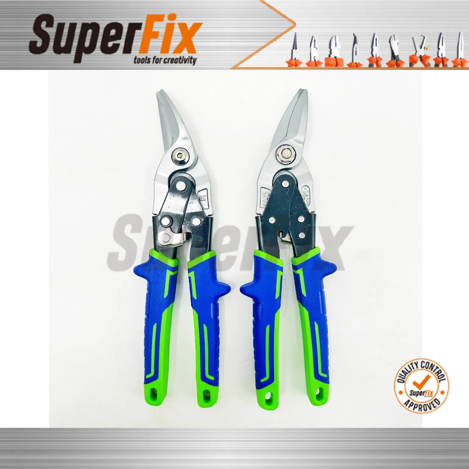Professional High Quality Aviation Tin Snip Scissors Multifunctional Cutting Sharp Scissors Left