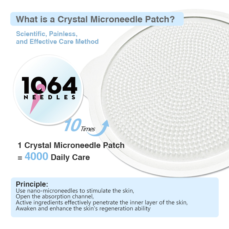 Microneedle Crystal Microneed Patch Microneedling Infuse Serum Ha Ampoule Non-Invasive Minimally Painful Microcrystalline Patch