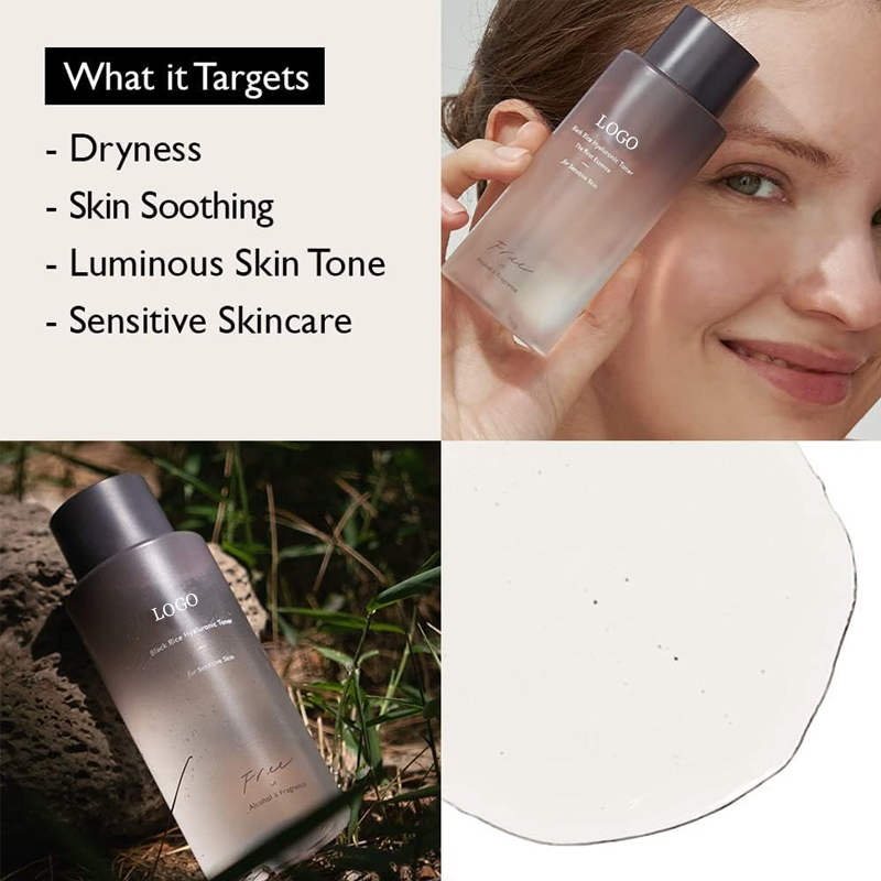 Ditong OEM/ODM Black Rice Hyaluronic Toner Free of Alcohol Fragrance 150ml