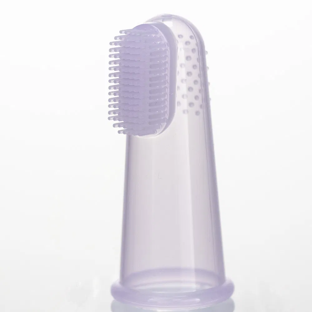 Food Grade Silicone Baby Training Brush Pet Finger Toothbrush