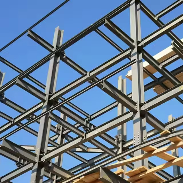 Prefab Alloy Painted/Hot-DIP Galvanized Q355 Steel Structure Steel Frame/Hangar/Warehouse Building