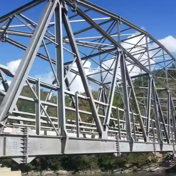 Steel Bridge Temporary Steel Structure Customized Durable Prefabricated H Beam