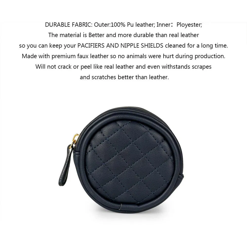 Pacifier Storage Case Portable Comfortably Waterproof Pacifier Case Pacifier Bags for Toddlers Baby Kids Infants Unisex