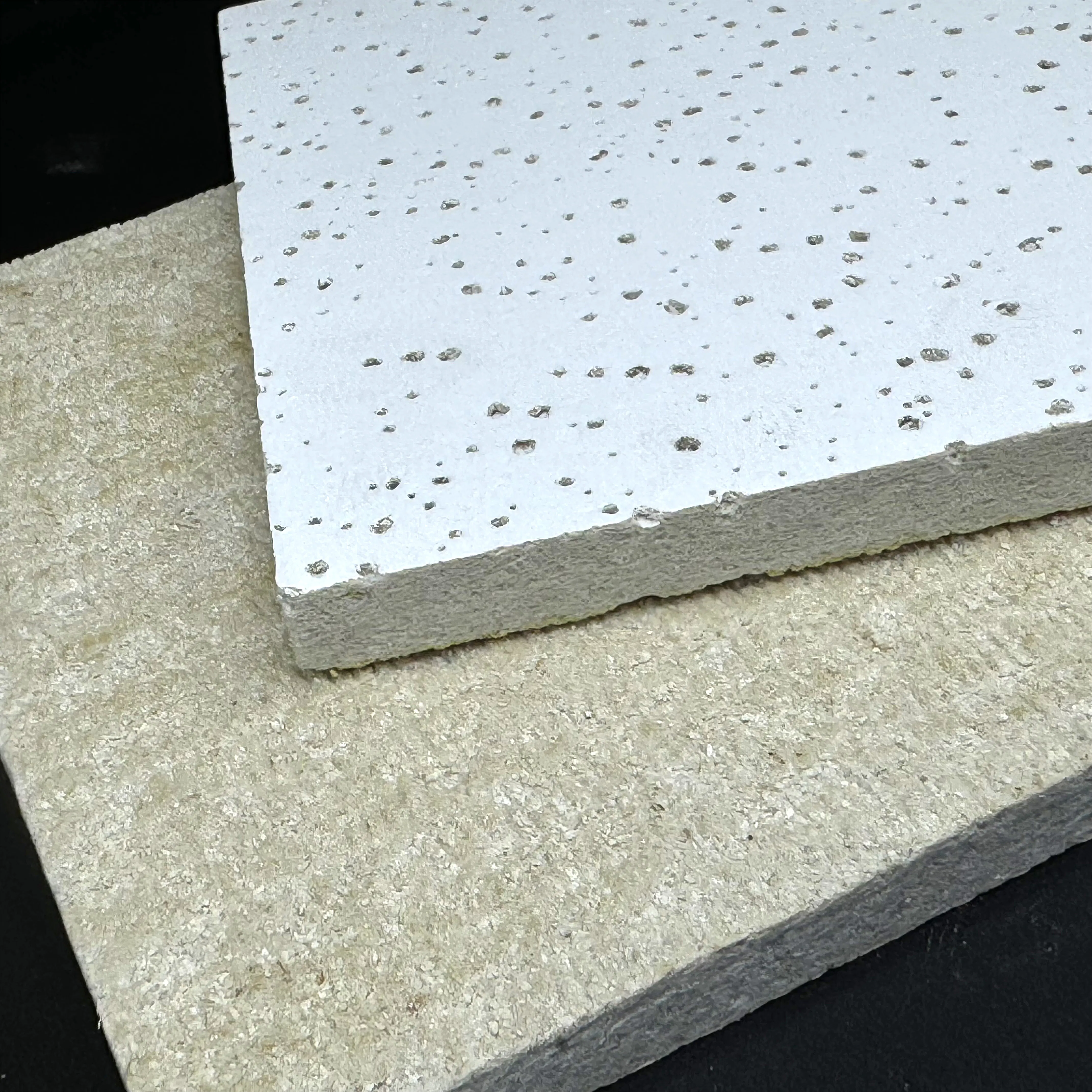 Decorative Mineral Fiber Ceiling Tile for Modular Interiors with Sound Absorption