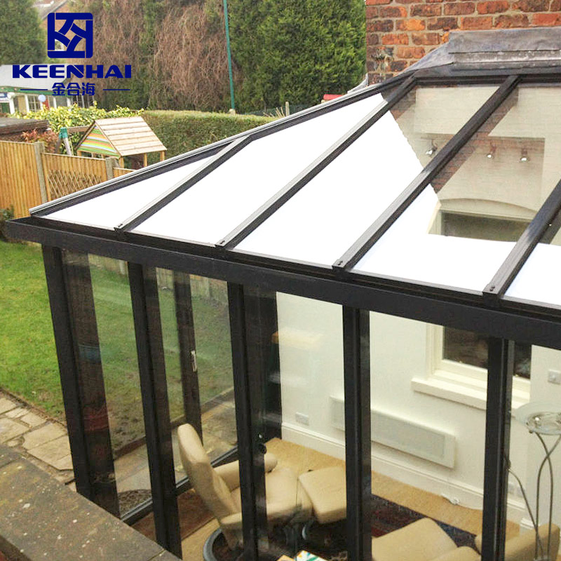 Exterior Low-E Glass House Aluminum Frame Gazebo 4 Season Garden Pergola Prefabricated Glass Cabins and Sunroom