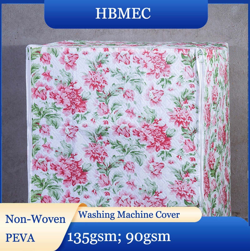 Yellow Flower Washing Machine Cover High Quality 135GSM 90GSM