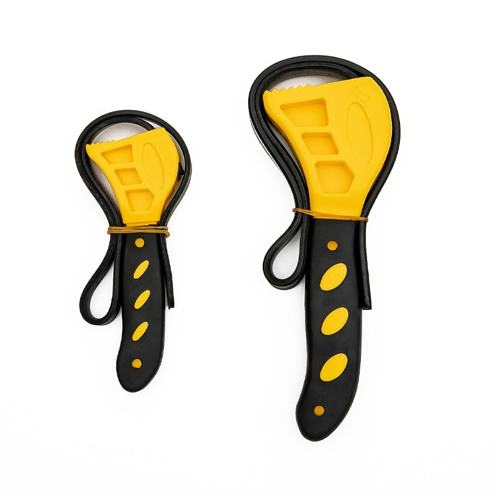 Multifunctional Rubber Belt Wrench with Adjustable Rubber Strap Bottle Opene