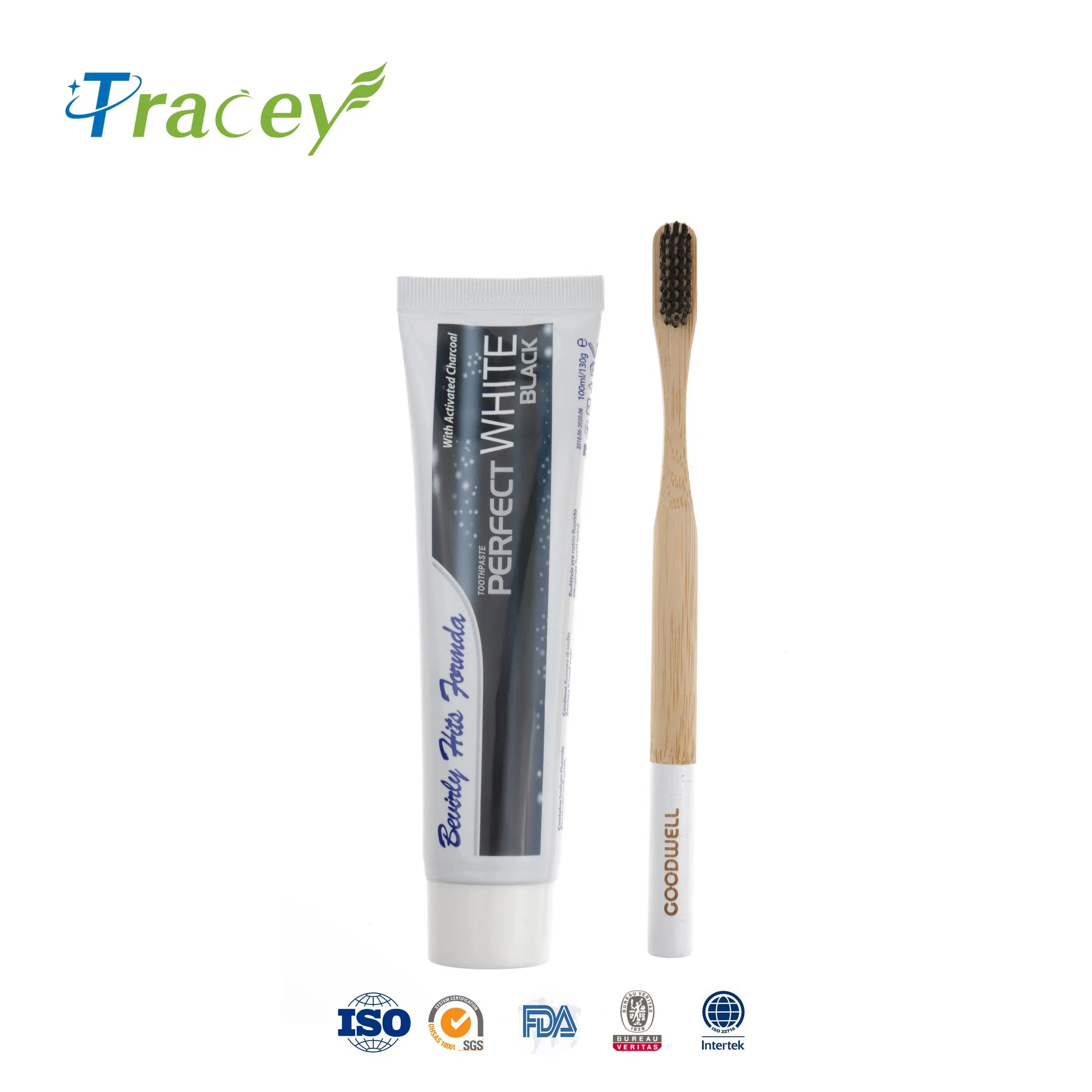 Xoc 100ml Charcoal Toothpaste Bamboo Cleansing Black Toothpaste for Africa Market