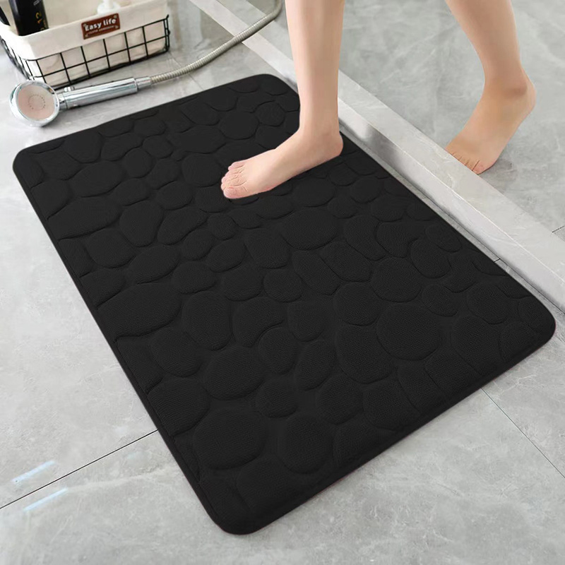 Coral Fleece Anti Slip Mat Reversible Design Bathroom Anti Slip Floor Mat