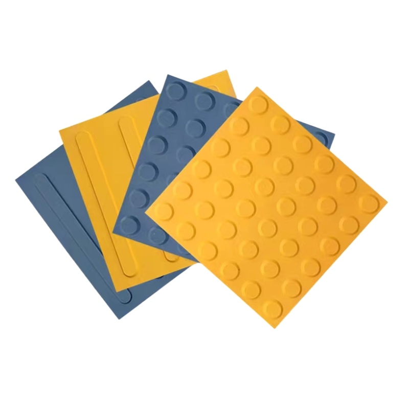 Outdoor Anti Slip PVC TPU Tactile Indicator Tiles for Blind People Safety