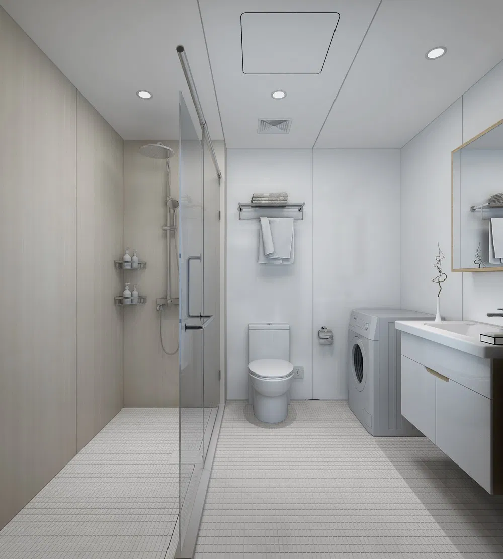 Tongnai SMC Complete Bathroom Container House Toilet - Site Mobile Bathroom