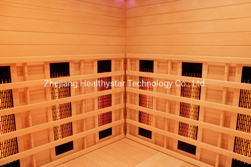 Угловая инфракрасная сауна для семьи на 3-4 человека