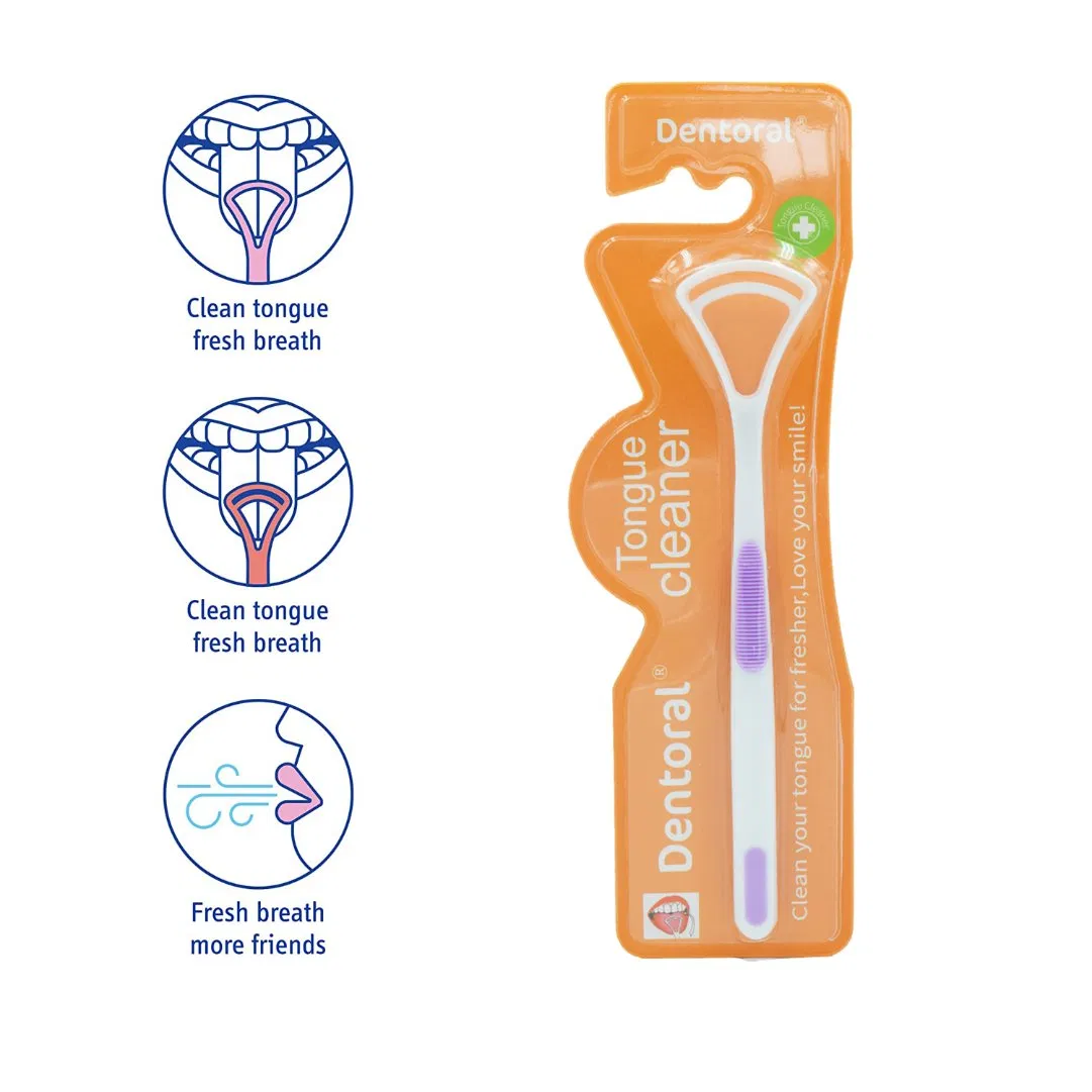 OEM Colorful Tongue Coating Cleaning Brush Plastic Tongue Cleaner Scraper