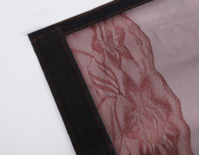 High-Density Embroidery Magnetic Screen Door Mesh for Home and Patio Tear Resistant Backdoor Screen Net with Magnetic Closure