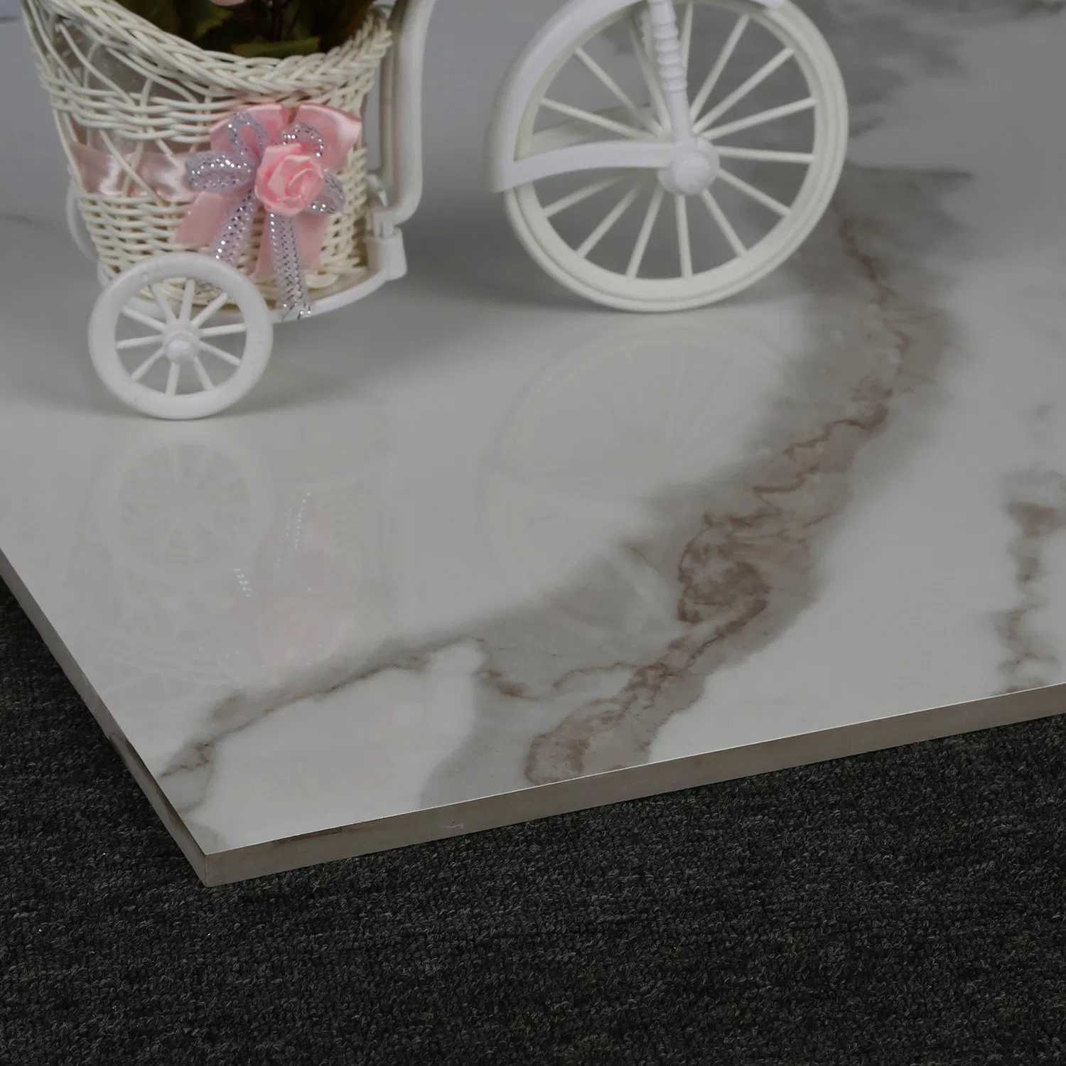 600X600mm Modern Style 10mm Thickness Matt Glazed Porcelain Rustic Floor Tile