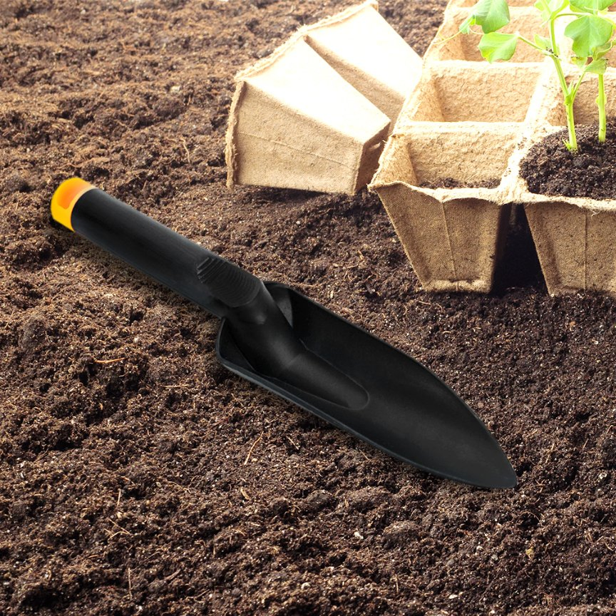 Plastic Mini Garden Transplanter Lightweight Soil Shovel Non-Slip Handle Digging Tool
