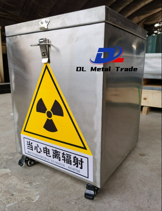 Best-Selling Convenient Transportation Shielding 10mmpb, 15mmpb, 20mmpb Lead-Tungsten Containers for Radioactive Waste Transfer Buckets