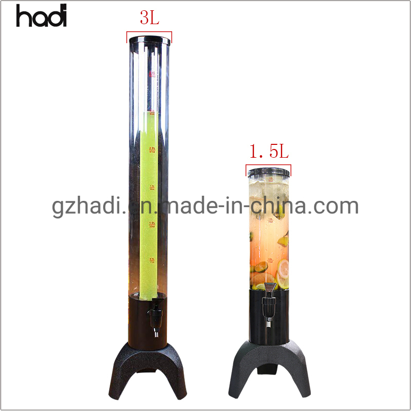 Wholesale Party Wedding Decorative Tabletop Globe Beer Dispenser Round Beer Tower with Ice Tube Beer Dispenser for Sale