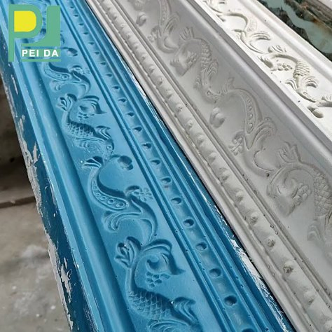 Gypsum Cornice Designs with LED Linear Light for Ceiling Decoration