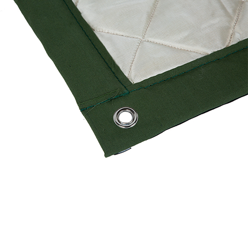 Litong Green Canvas Waterproof Logo Print Soundproof Privacy Fence Noise Barrier Sheet China Factory