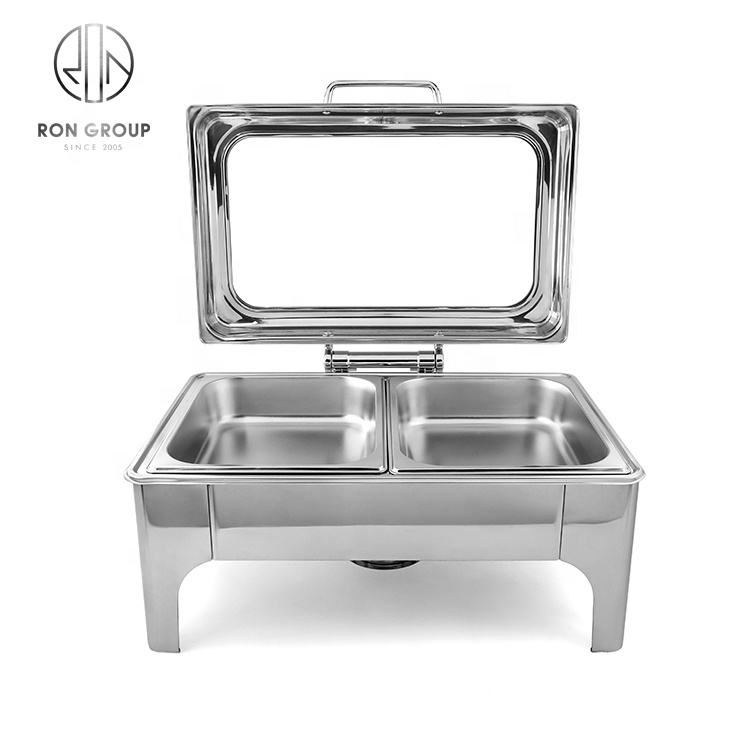 Commercial Hotel Restaurant Kitchen Equipment Stainless Steel Food Warmer Buffet Chafing Dish