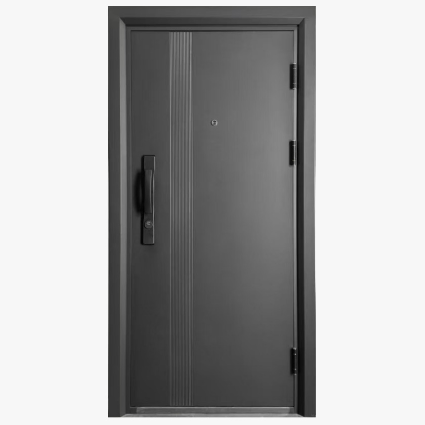 Metal Window Aluminum Alloy Single-Door Entrance Door for Villas