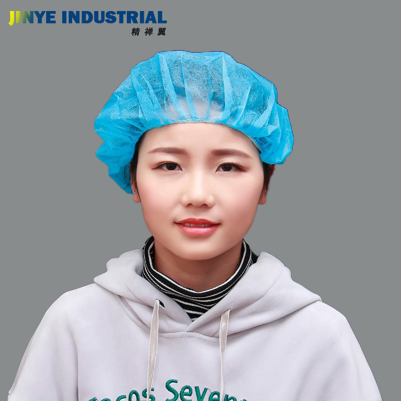 Disposable Nonwoven Bouffant Cap Food Service Hair Nets Caps Anti Dust Caps
