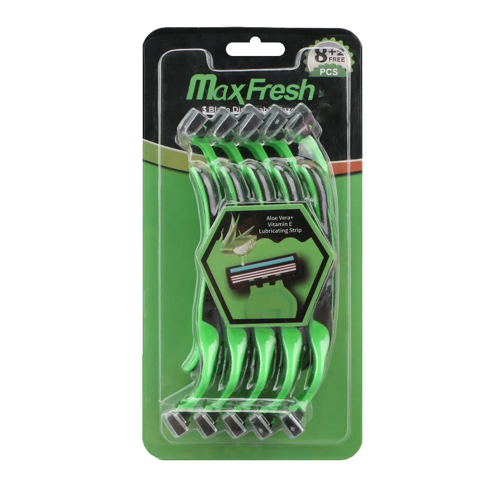 D337L Disposable Triple Blade Razor with Pivoting Head Shaving Tool for Men