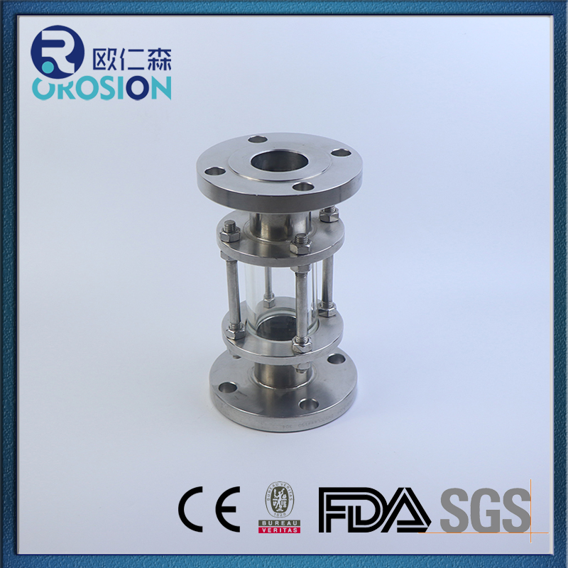 High-Quality Sanitary Stainless Steel Flange Sight Glass for Industrial Use