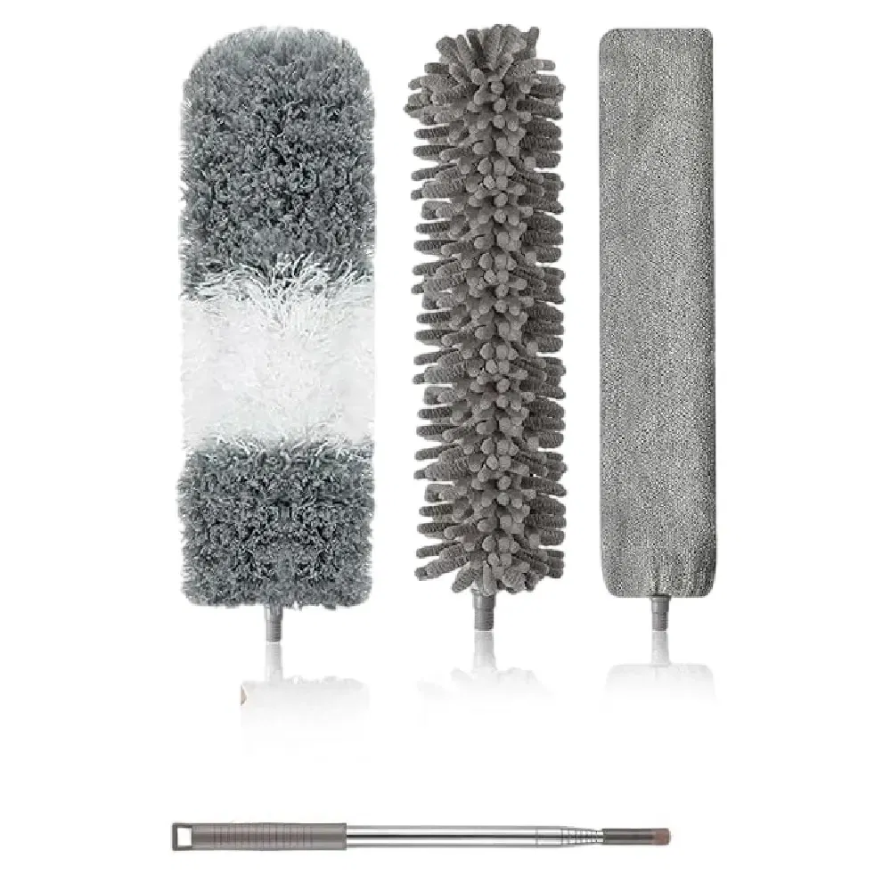 Smart Home Items High Ceiling Duster Kits High Reach Microfiber Feather Ceiling Fan Duster Cleaner Set, 4pack