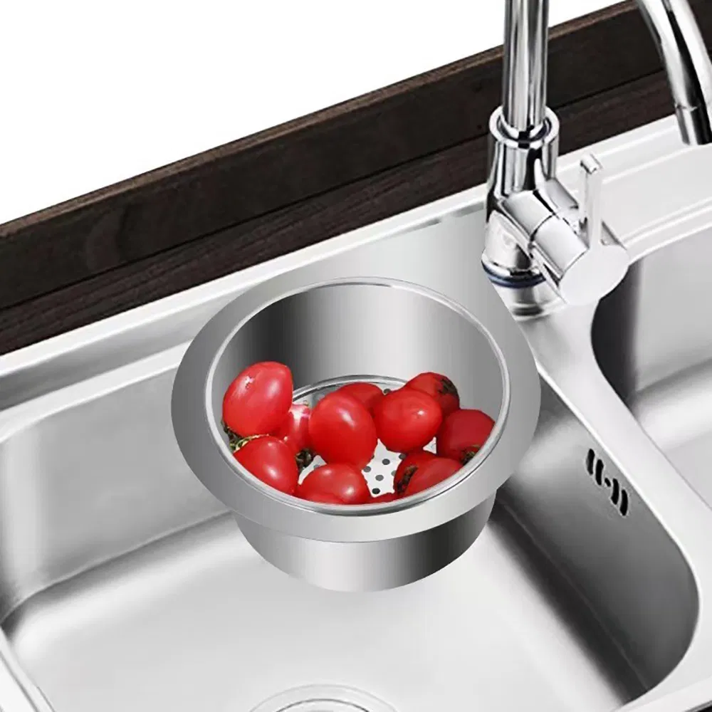 Multi-Functional Drain Basket Swan Style Kitchen Corner Sink Food Filter Esg29186