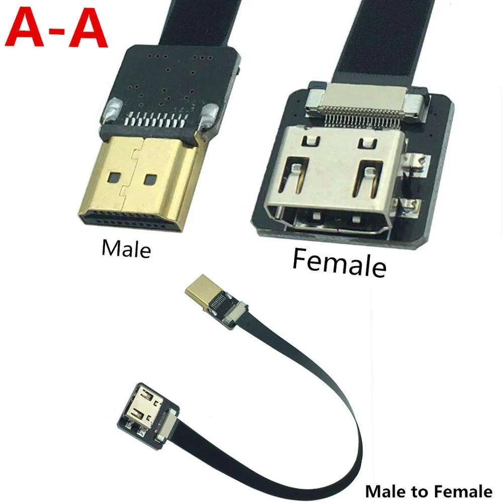 Flexible Flat FPC Cable with 90 Degree Micro HDMI Connector