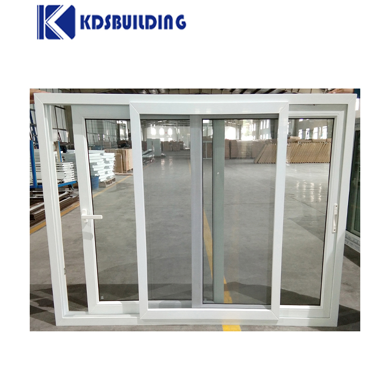 Kdsbuilding Clear Tempered Glass Window Interior Room Cheap Price UPVC Sliding Window for Home