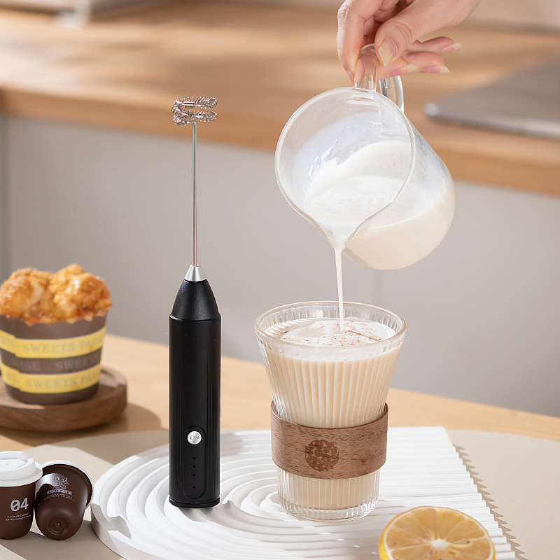 Electric Household Appliances Milk Frother Recharge Mini Coffee Mixer Hand Drink Mixer with Quick Charge