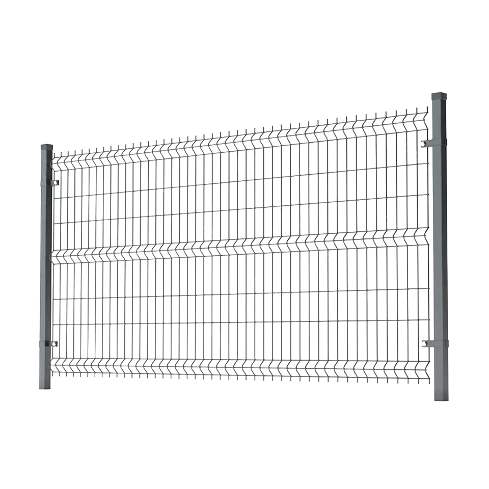 Outdoor D Panel Fence Curved Welded Wire Mesh Fence Airport Galvanized Steel Security 3 D Metal Fencing for Garden Fence