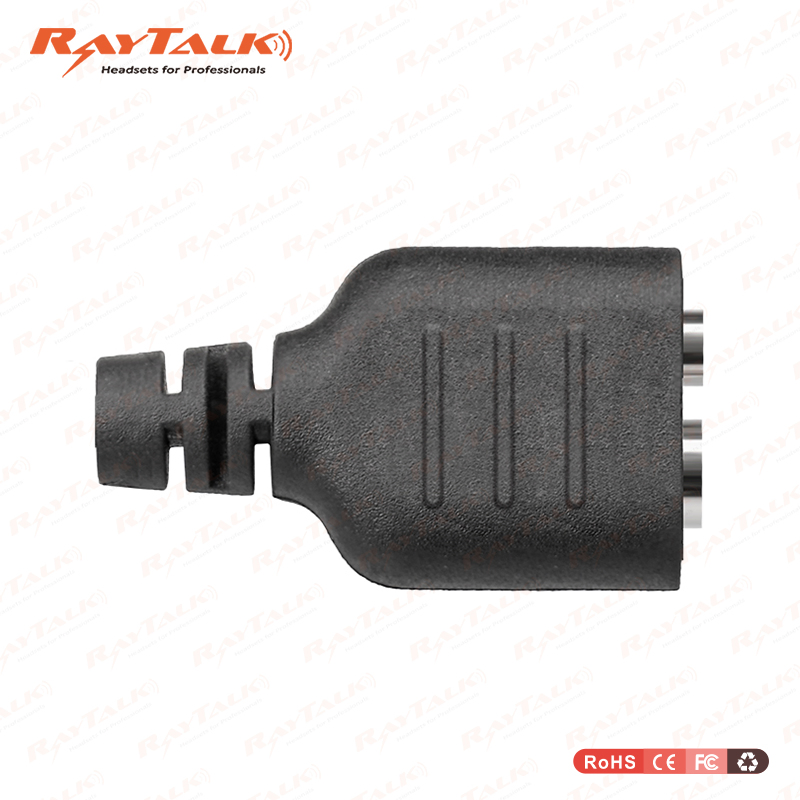 Raytalk Two Way Radio 2-Pin Female Walkie-Talkie Jack Adapter with Custom Logo Plastic Material