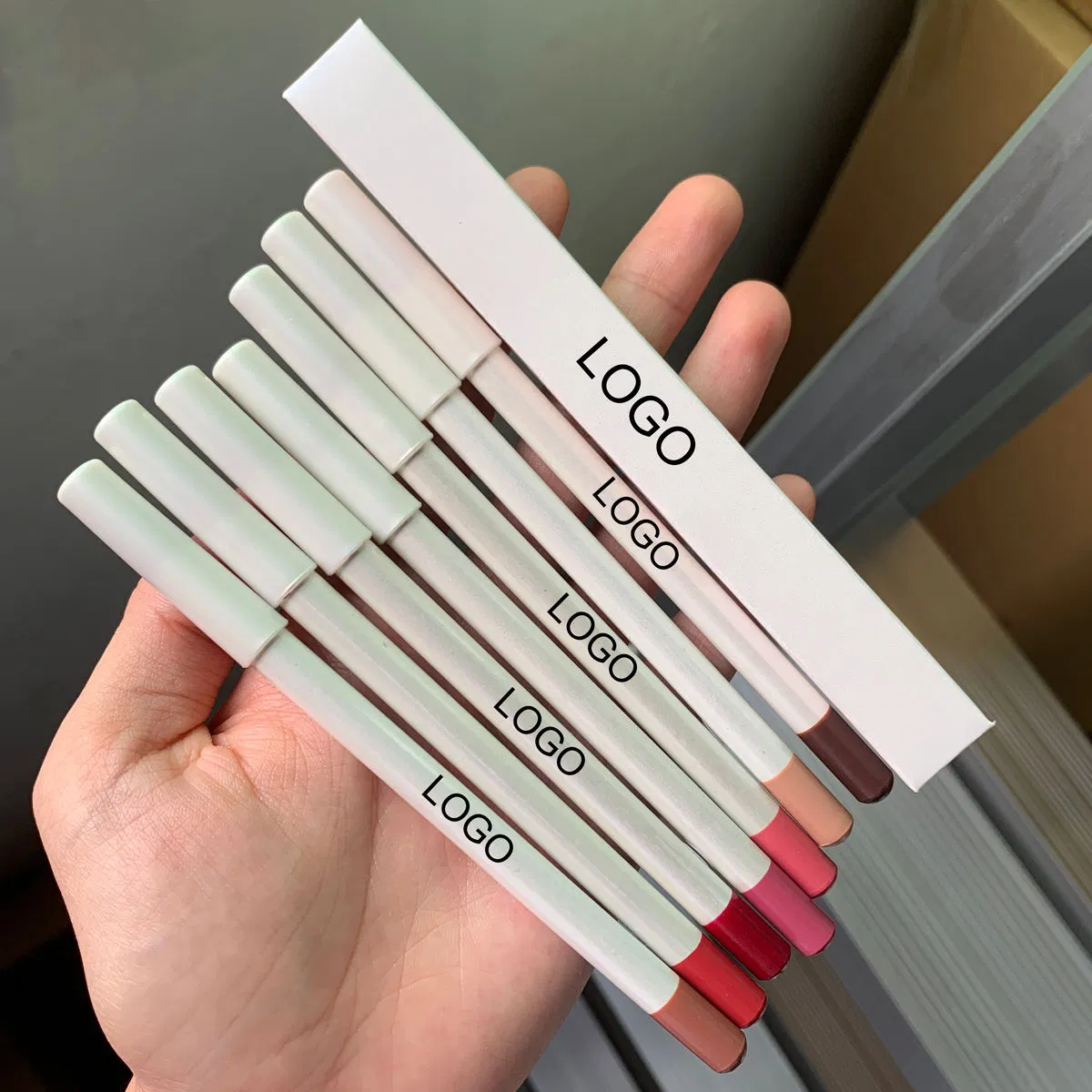 Eco-Friendly Dark Brown Nude Lip Liner - Custom Vegan Formula