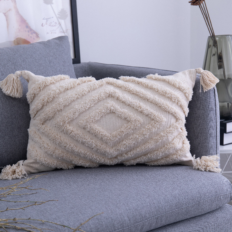 Handcrafted Boho Tufted Cushion Covers for Modern Home Decor