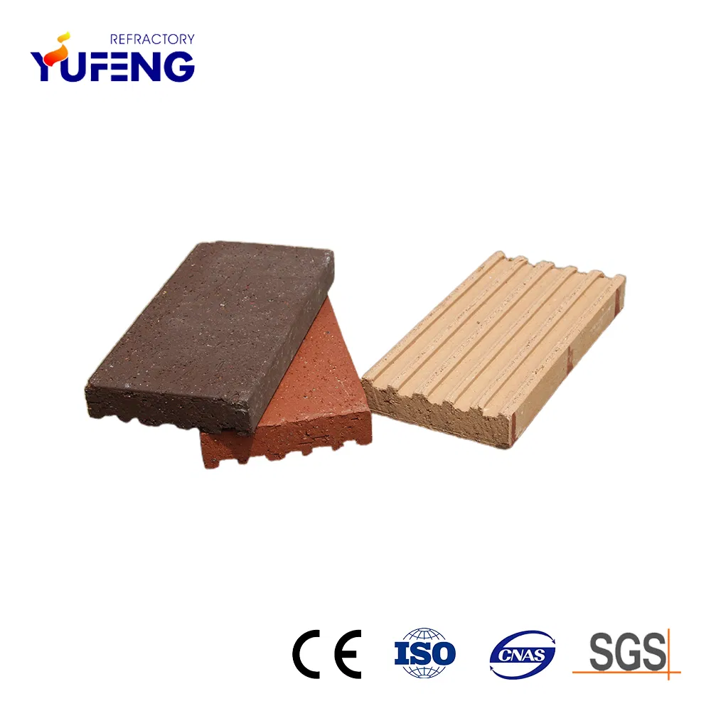 Easy to Maintain Exterior/Interior Home Wall Fireplace Clay Paving Brick