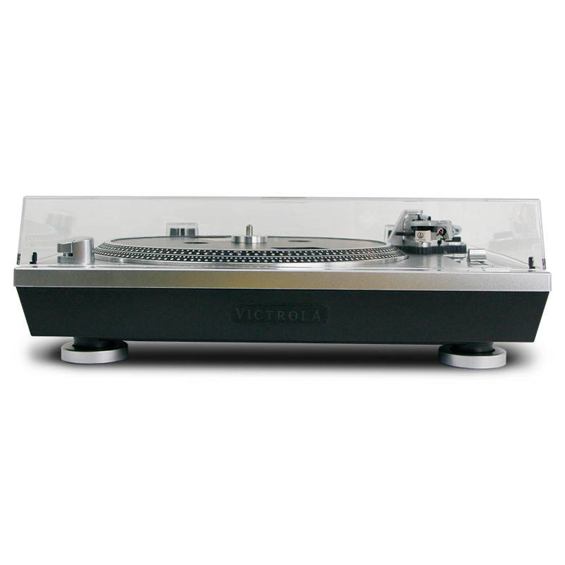 Hot Sale Metal Turntable HiFi Music Player Vintage OEM Turntable Player Vinyl Record Player with Bluetooth Transmitters USB to PC Recording