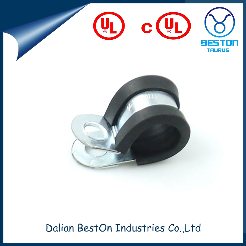 Dalian Beston China Heat Insulation Galvanized EMT Conduit Steel Strut Clamps Manufacturer Wholesale Electro-Galvanized Preservative Conduit Cushion Pipe Clamp