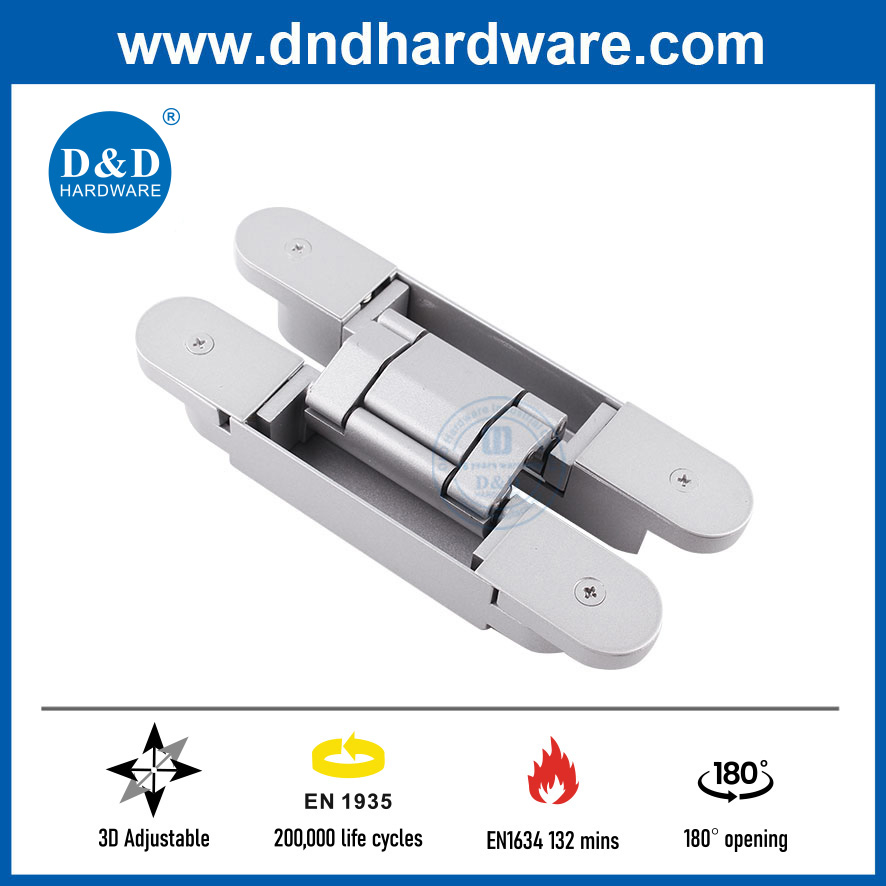 Fireproof 180 Degree En1935 Heavy Duty 3D Adjustable Concealed Hinge for Building Hotel Door