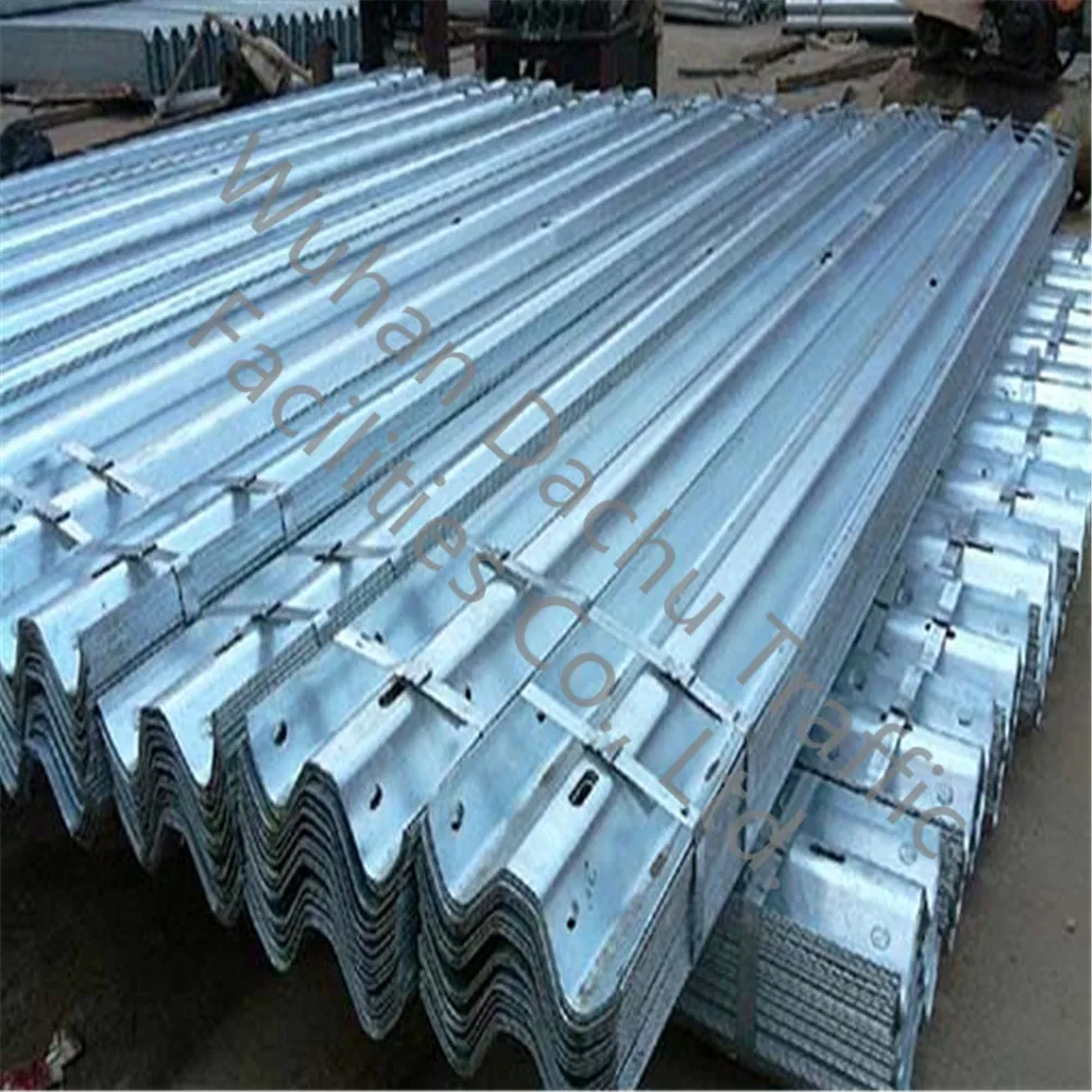 Galvanized Carbon Steel Thrie Beam Roadway Crash Barrier