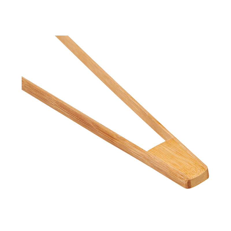 Food Grade Bamboo Wood Food Tong for Salad Bread Kitchen Tongs