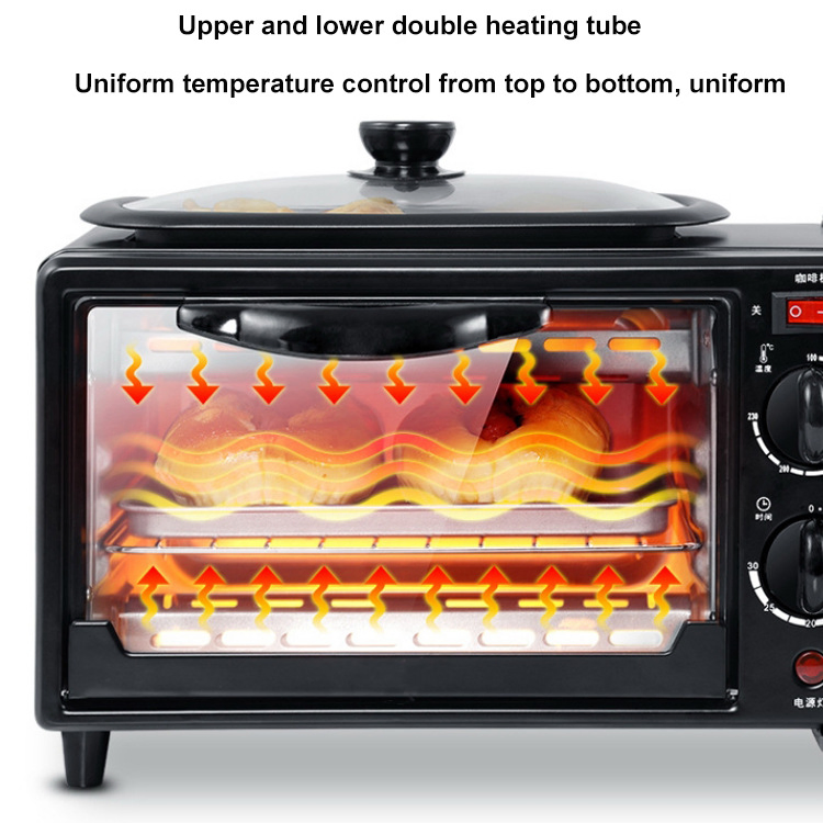 Multifunctional Three-in-One Coffee Grill Bread Breakfast Machine