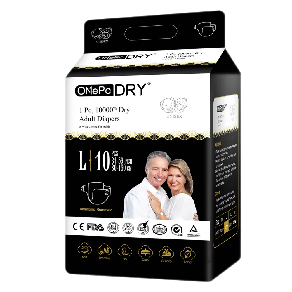 One PC Dry Adult Diaper 1800/2000ml High Absorption Deodorant Oil S Uper Dry