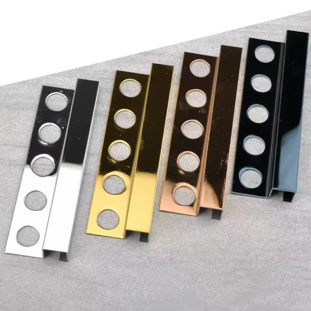 12*20 High-Quality Square Designed for Tile Edgingstainless Steel Decorative Strip Trim