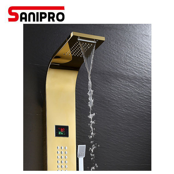 Sanipro Top Manufacturer Multi Function 304 Stainless Steel Shower Panel